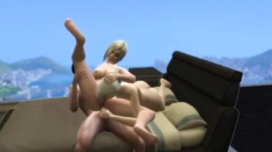 Rich Guy And Two Blonde Escorts Destroyed In 3D Cartoon Threesome With Big Dick And Cumshot
