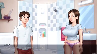 Summertime Saga #32 PC Gameplay Brunette Big Tits Creampie Gushing Orgasm Uncensored Cartoon HD Playthrough