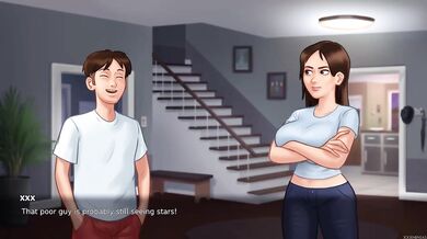 Summertime Saga #32 PC Gameplay Brunette Big Tits Creampie Gushing Orgasm Uncensored Cartoon HD Playthrough