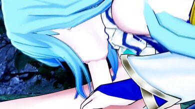 Aqua Konasuba Destroyed Gushing Blowjob Doggy In Cave Big Tits Big Ass Exclusive HD Hentai