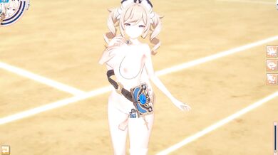 Destroyed Barbara Big Tits Genshin Impact Hentai Koikatsu 3DCG Creampie Blowjob