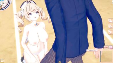 Destroyed Barbara Big Tits Genshin Impact Hentai Koikatsu 3DCG Creampie Blowjob