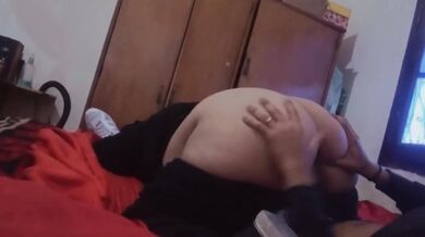 Destroyed and Gushing Choked Masajeando y Nalgueando the Grandioso Culo of My Nookie with Big Ass and Chubby Latina