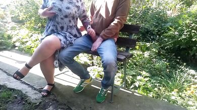 Hot Stepmom Makes Me Cum Outside In The Park With Big Cumshot