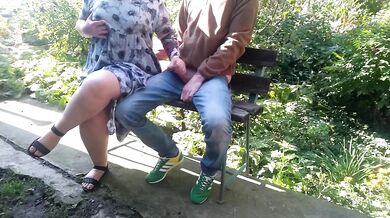 Hot Stepmom Makes Me Cum Outside In The Park With Big Cumshot