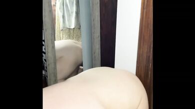 ssbbw doggy riding big dildo with big belly mirror setup amateur exclusive hd solo verified