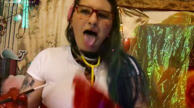Goth Latex Nurse Kendal Humiliates Smoking Slave Becomes Human Ashtray Facesitting JOI Gushing Orgasm