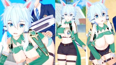 Shinon ALO Big Tits Destroyed By Rough Sex In Koikatsu 3DCG Hentai