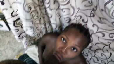 18 Year Old Ebony Teen Sucks Big Dick Deepthroat Getting Cumload Choked Breathless