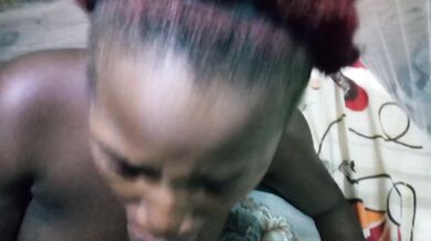 Ebony Thot Destroyed By Big Dick Blowjob Cumshot Throat Fuck