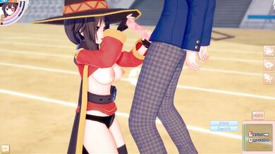 Destroyed Big Tits Konosuba Megumin Koikatsu 3DCG Cumshot Gushing Choked