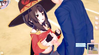 Destroyed Big Tits Konosuba Megumin Koikatsu 3DCG Cumshot Gushing Choked
