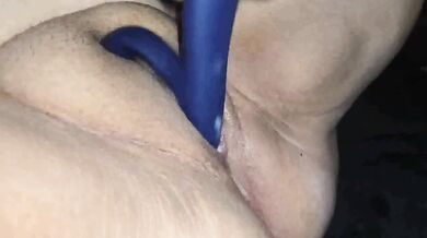 Wet Creamy Dildo Playing Before Bedtime Loud Moan