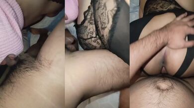 Sabik na ulit sa Threesome si Misis Destroyed Gushing Choked