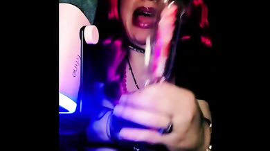 Lollipop Blowjob Natural Tits BBW Moaning Gushing