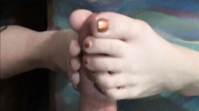 Frangelica Dagon Destroyed By Dick Between Chubby Feet Pawg Blonde BBW Amateur Foot Love Heaven