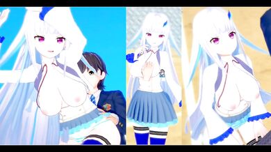 Destroyed Big Tits Vtuber Lize Helesta Bukkake Cumshot 3DCG Hentai Game