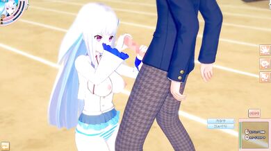Destroyed Big Tits Vtuber Lize Helesta Bukkake Cumshot 3DCG Hentai Game