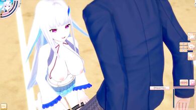 Destroyed Big Tits Vtuber Lize Helesta Bukkake Cumshot 3DCG Hentai Game