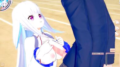 Destroyed Big Tits Vtuber Lize Helesta Bukkake Cumshot 3DCG Hentai Game