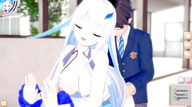 Destroyed Big Tits Vtuber Lize Helesta Bukkake Cumshot 3DCG Hentai Game
