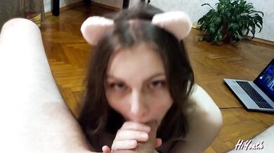 Sensitive Blowjob Destroyed Stepdaughter Doggystyle With Big Cock And Perfect Ass