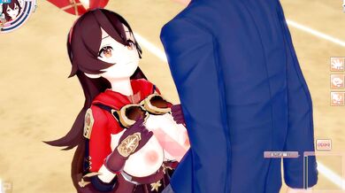 Amber Destroyed By Big Tits 3DCG Hentai Koikatsu Genshin Impact Bukkake Cumshot HD Porn