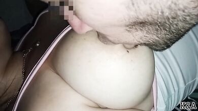 My Big Natural Mature Tits Swell As Husband Sucks Big Nipples