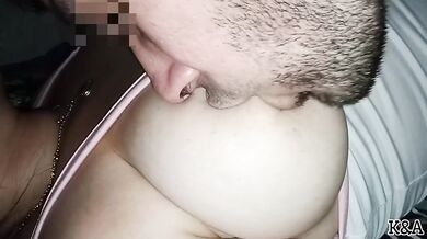 My Big Natural Mature Tits Swell As Husband Sucks Big Nipples