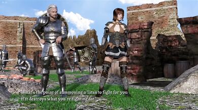 After the Inferno 3d Visual Novel Playthrough Destroyed Brunette Big Boobs Doggystyle Joystick Cinema