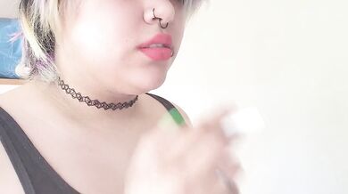 Chubby Latina Smoking Kink Destroyed By Coughing Choked HD POV Solo