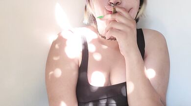 Chubby Latina Smoking Kink Destroyed By Coughing Choked HD POV Solo