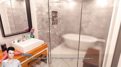 Amnesia Wet Tits Bathroom Ep23 Cartoon Sex Game Blonde MILF Amateur