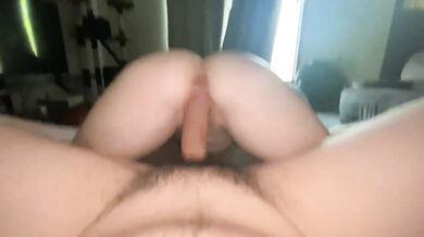 POV Reverse Cowgirl Creampie Dripping Thick White Ass Big Dick Latino
