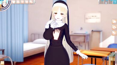 Destroyed Gushing Choked Sister Claire Big Tits Koikatsu Hentai 3DCG Blonde Blowjob Cumshot
