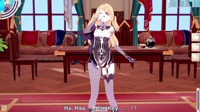Fischl Gets Destroyed Blowjob and Creampied by Diluc in Uncensored Hentai