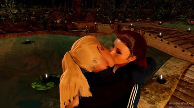 Black Widow and Yelena Belova After Budapest Blowjob Lesbian Strap On Handcuffs Outdoors