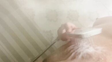 Shower Gushing Pussy And Tits Destroyed By Water Flow