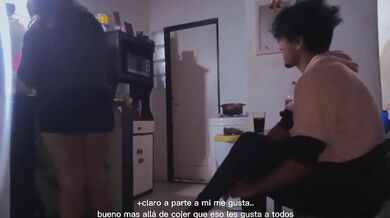 Rough Sex Between Friends Sharing a Bed and Laughter Gushing Drinks