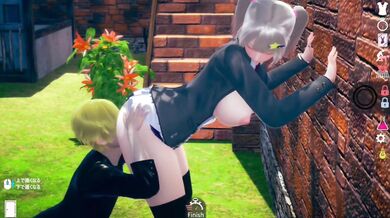 Big Tits Blonde AI Girl Destroyed By 3d Hentai Game Breasts Massage