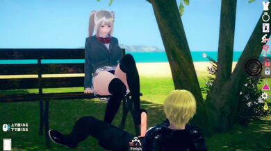 Big Tits Blonde AI Girl Destroyed By 3d Hentai Game Breasts Massage