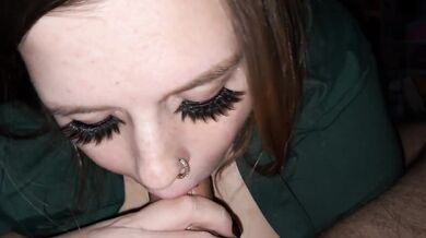 Amateur BBW MILF Begging To Get Pregnant While Sucking Dick