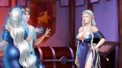 Princess Tit Job Destroyed by Big Cock Blonde Elf with Big Tits and Big Ass Butt