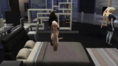 Five Horny Girls Destroyed By Big Cock Gangbang Sims Cartoon