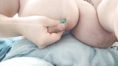 Lactating Blonde MILF With Huge Tits And Tattoos Gushing Fresh Milk For Mommy Milkers