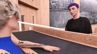 Teacher Jerks My Cock in Class Room With Her Big Dick Feet