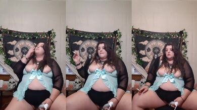 BBW Smoking Fetish Solo Masturbation Destroyed Gushing Choked