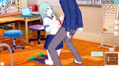 Koikatsu Sanae Kochiya Destroyed Gushing Big Tits 3DCG Hentai Game Touhou Blowjob HD Porn