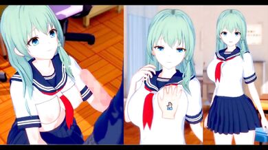 Koikatsu Sanae Kochiya Destroyed Gushing Big Tits 3DCG Hentai Game Touhou Blowjob HD Porn