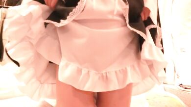 Amateur Japanese Maid Cosplay Cat Ears Destroyed Pussy Ass Anal